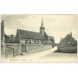 carte postale ancienne 60 RETHONDES. L'Eglise et Cimetière 1906