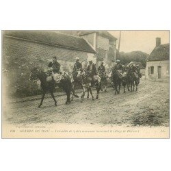 carte postale ancienne 60 RIBECOURT DRESLINCOURT. Patrouille de Spahis Marocains