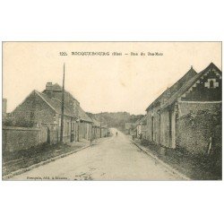 carte postale ancienne 60 RICQUEBOURG. Rue du Bas-Matz