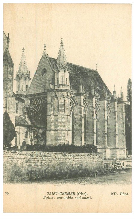 carte postale ancienne 60 SAINT-GERMER. Eglise