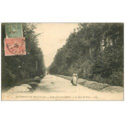 carte postale ancienne 60 SAINT-JUST-DES-MARAIS. Le Bois du Parc 1906