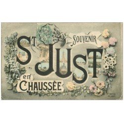 carte postale ancienne 60 SAINT-JUST-EN-CHAUSSEE. Fantaisie 1907