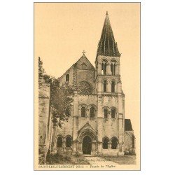 carte postale ancienne 60 SAINT-LEU-D'ESSERENT. Eglise façade