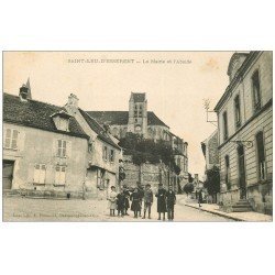 carte postale ancienne 60 SAINT-LEU-D'ESSERENT. La Mairie et l'Abside