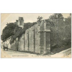 carte postale ancienne 60 SAINT-LEU-D'ESSERENT. Mur enceinte ancienne Abbaye