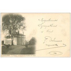 carte postale ancienne 60 SANDRICOURT. Le Château, Chapelle et Pavillon de Chasse 1903