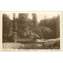 carte postale ancienne 60 SERIFONTAINE. Château Saussart. Le Parc