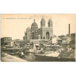 carte postale ancienne 13 MARSEILLE. Cathédrale 1916