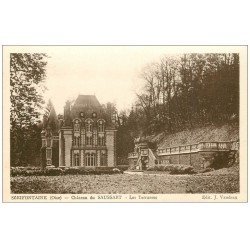 carte postale ancienne 60 SERIFONTAINE. Château Saussart. Les Terrasses