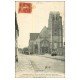 carte postale ancienne 60 VERBERIE. Eglise Saint-Pierre 1912. Bonnes Soeurs et voitures anciennes