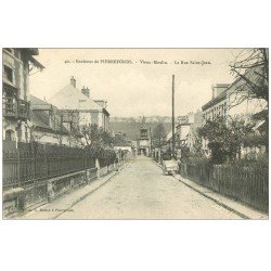 carte postale ancienne 60 VIEUX-MOULIN. La Rue Saint-Jean 1907