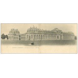 carte postale ancienne CHANTILLY 60. La Venerie et Ecurie. Carte double panoramique vers 1900 vierge