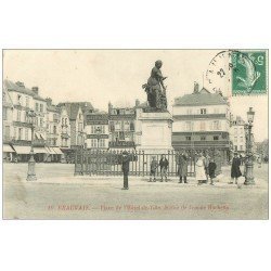 carte postale ancienne Superbe Lot 10 Cpa BEAUVAIS 60. Place Hôtel de Ville, La Gare, Rue Manufacture, Jeu de Paume etc...