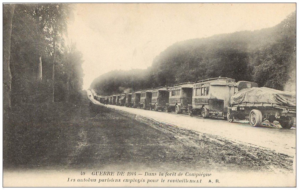 Superbe Lot 10 Cpa COMPIEGNE 60. Autobus Parisiens, Quartier Cavalerie, Kiosque Musique, Tambours et Clairons Régiment..