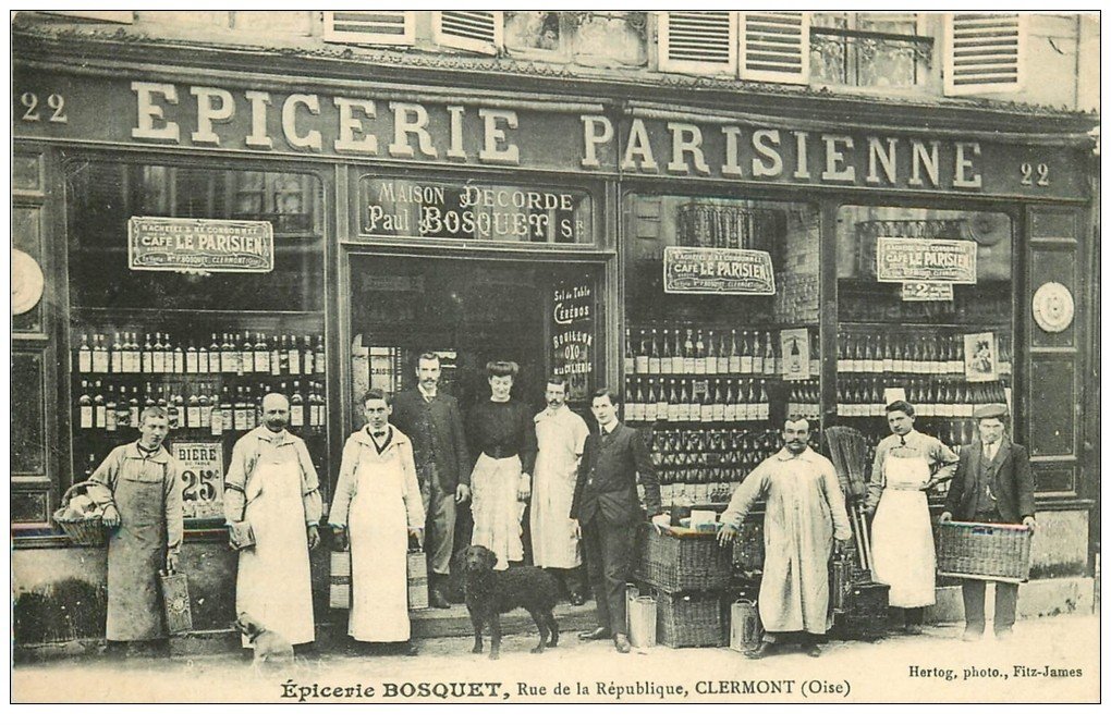 Rare 60 CLERMONT Epicerie Parisienne Bosquet 22 Rue De La R publique rare-60-clermont-epicerie-parisienne-bosquet-22-rue-de-la-r-publique