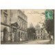 carte postale ancienne 61 ARGENTAN. Le Théâtre Rue de l'Hôtel de Ville 1915 Café et Epicerie