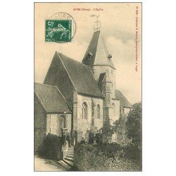 61 AUBE. L'Eglise 1909 bien animée