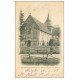carte postale ancienne 61 AUTHEUIL. L'Eglise et Cimetière 1903 animation
