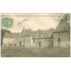 carte postale ancienne 61 CARROUGES. Le Château 1906 Façade sud
