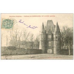 carte postale ancienne 61 CARROUGES. Le Château 1906 Pavillon d'Entrée