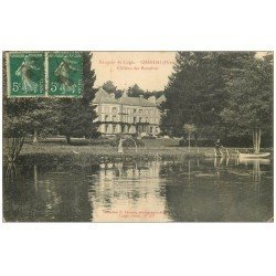 carte postale ancienne 61 CHANDAI. Château de Masselins 1907 animation