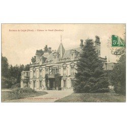 carte postale ancienne 61 CHATEAU DE BREUIL 1912 animation