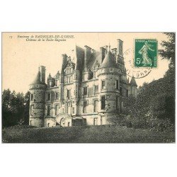 carte postale ancienne 61 CHATEAU DE LA ROCHE-BAGNOLES 1910