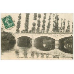 61 COUTERNE. Animation sur le Pont 1909