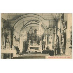 carte postale ancienne 61 COUVAINS. Intérieur de l'Eglise