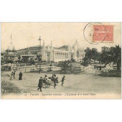 carte postale ancienne 13 MARSEILLE. Esplanade Grand Palais . Exposition Coloniale