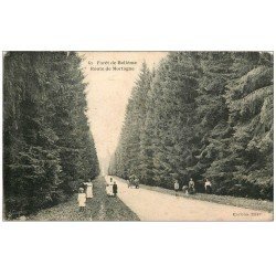 carte postale ancienne 61 FORET DE BELLEME. Route de Mortagne. dans l'état...