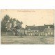 carte postale ancienne 61 JUVIGNY-SOUS-ANDAINE. La Place 1909 avec Sabotier et Epicier