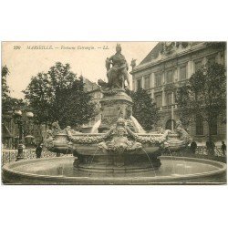 carte postale ancienne 13 MARSEILLE. Fontaine Estrangin 1912