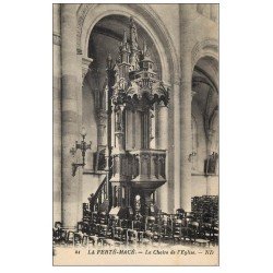 carte postale ancienne 61 LA FERTE-MACE. Chaire de l'Eglise