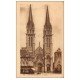 carte postale ancienne 61 LA FERTE-MACE. Eglise et Café