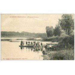 carte postale ancienne 61 LA GRANDE TRAPPE. L'Etang de Chaumont 1906
