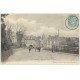 61 LAIGLE L'AIGLE. Attelages Rue de la Gare 1904 Hôtel du Chemin de Fer