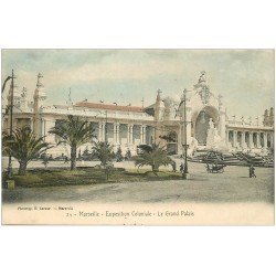 carte postale ancienne 13 MARSEILLE. Grand Palais . Exposition Coloniale