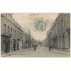 carte postale ancienne 61 LAIGLE L'AIGLE. Papeterie Rue de la Gare 1905 Tabac Café Restaurant