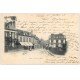 carte postale ancienne 61 LAIGLE L'AIGLE. Rue de la Gare 1903 Hôtel du Chemin de Fer