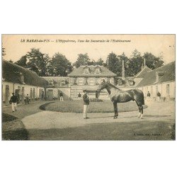 carte postale ancienne 61 LE HARAS DU PIN. 2 Cpa. Hippodrome Succursale et Plan génértale