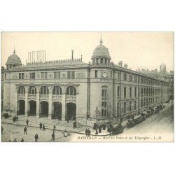 carte postale ancienne 13 MARSEILLE. Hôtel des Postes et Télégraphes