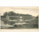 carte postale ancienne 61 LE PONT DE RANVILLE 1909 avec Rameur