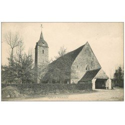 carte postale ancienne 61 MIEUXEE. L'Eglise et Chien