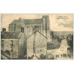 61 PERROU. Ecoliers Route de Champsecret 1913