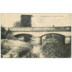 carte postale ancienne 61 REMALARD. Le Pont de l'Huisne