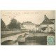 carte postale ancienne 61 REMALARD. Le Pont vers 1900 Grand Hôtel de la Poste