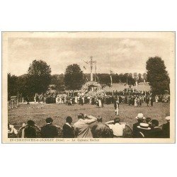 carte postale ancienne 61 SAINT-CHRISTOPHE-LE-JAJOLET. Le Calvaire Rocher 1948