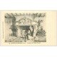carte postale ancienne 61 SAINTE-GAUBURGE. Cheminée Prieuré. Carte papier velin découpe à la ficelle