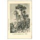 carte postale ancienne 61 SAINTE-GAUBURGE. L'Eglise. Carte papier Velin découpe à la ficelle